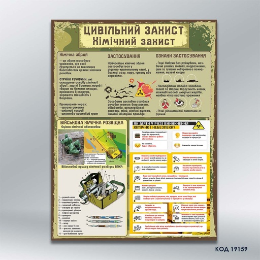 Інформаційна табличка «Цивільний захист» (код 19159) 
